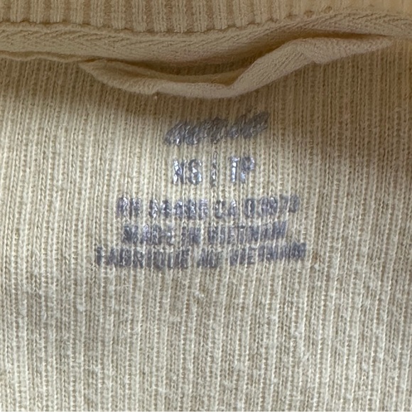 AERIE Upcycled Butterfly Tapestry Patch Ribbed Top - Size XS - Picture 7 of 7